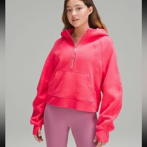 Lululemon BNWT Lip Gloss Oversized Scuba Hoodie Half Zip Size XS/S